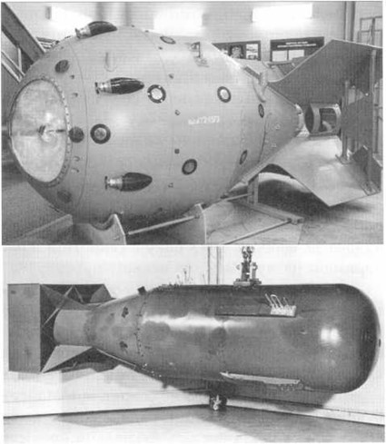 La bomba atomica americana “Little Boy” lanciata su Hiroshima e la prima bomba sovietica RDS-1 Image