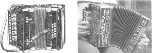 Fisarmonica a due file di Vienna (fine XIX secolo) e fisarmonica dei fratelli Potekhiny (anni 1930) Image