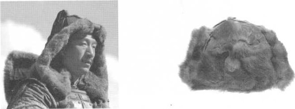 Cappello mongolo tradizionale e cappello Nansen con coccarda bianca (1917–1922) Image